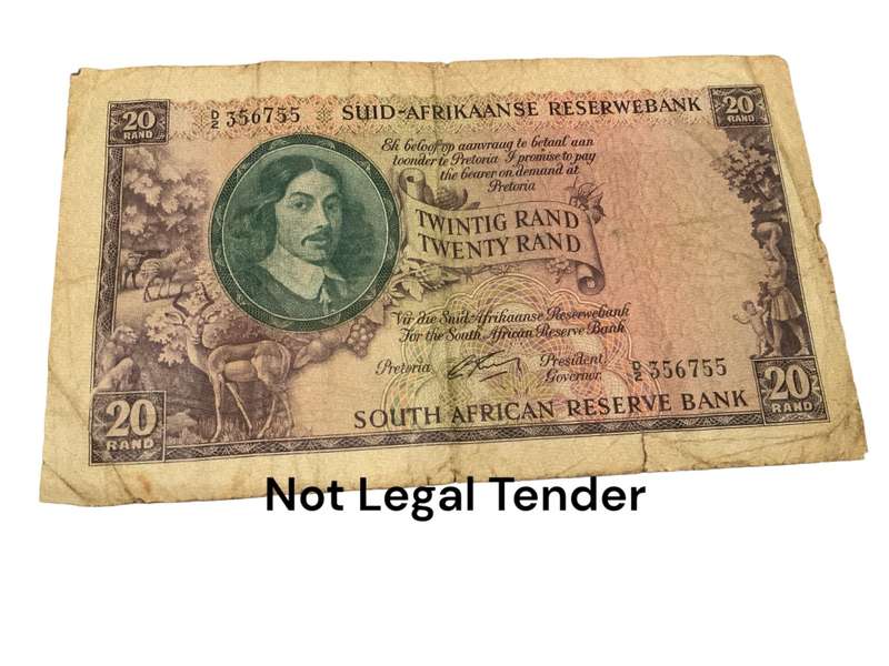 South Africa Twenty Rand Bank Note