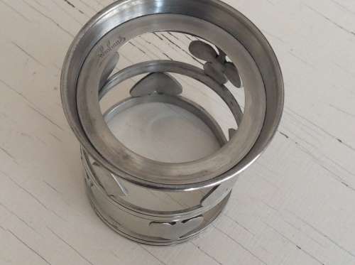 Poker / bridge drinking glasses with Schohaus pewter holders