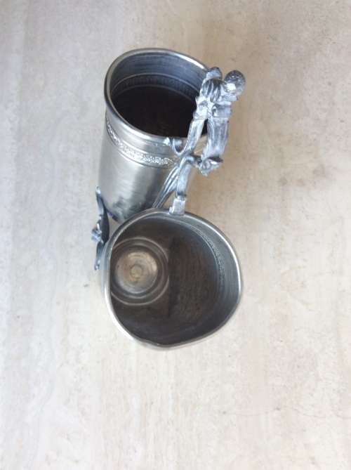 Pewter Holder: bread sticks, teaspoons, cake forks etc