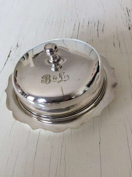 Vintage Silver Plated Butter Dish