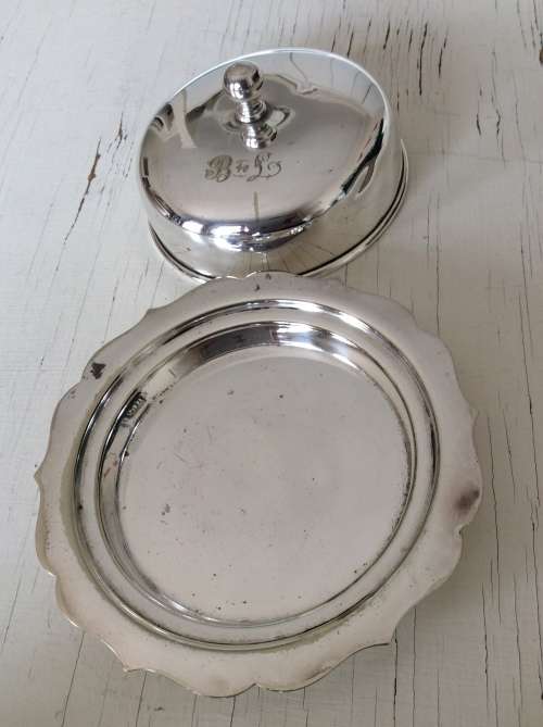 Vintage Silver Plated Butter Dish