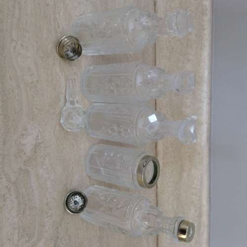 Antique Victorian Crystal & SilverPlate Cruet Set - 1907 (EPNS) {Replacement Opportunity}
