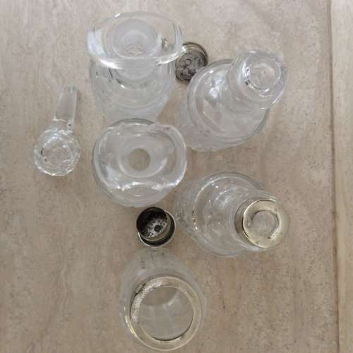 Antique Victorian Crystal & SilverPlate Cruet Set - 1907 (EPNS) {Replacement Opportunity}