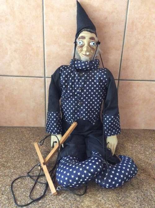 Wizard Marionette Puppet - a Story Telling Prop or Toddler Room Decoration