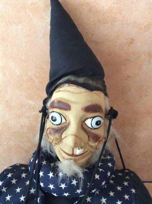 Wizard Marionette Puppet - a Story Telling Prop or Toddler Room Decoration