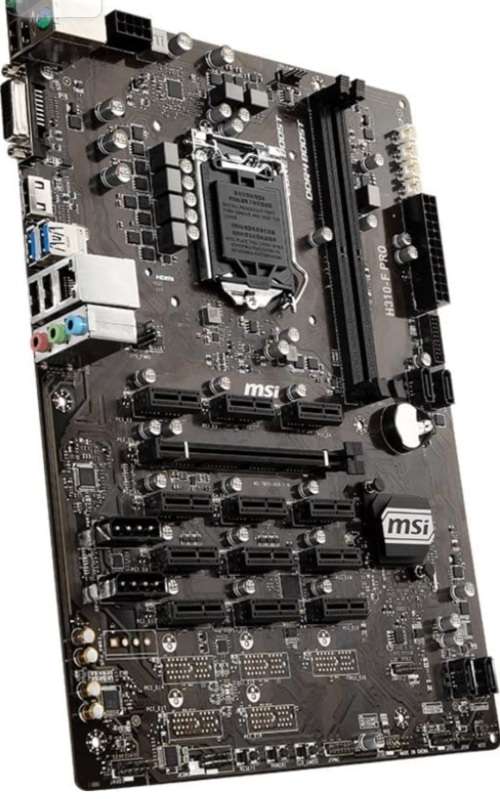 MSI H310 F pro Motherboard and processor with 4gig ram included