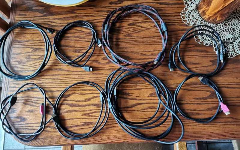 8 HDMI Cables * Thrift Store stock clearance * Verified tested