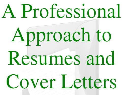 A Professional Approach To Resumes And Cover Letters - Free Download - Zero Shipping Fee