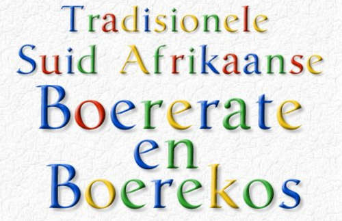 Tradisionele Suid Afrikaanse Boererate en Boerekos  - Free Download - Zero Shipping Fee