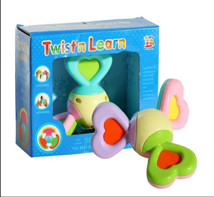 Baby TWIST + LEARN Gripping Rattle  - rotatable rattle with lovely colours...