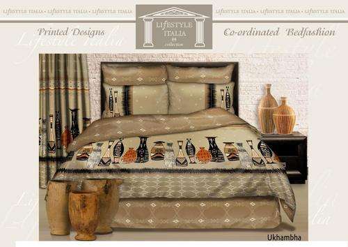 Queen Duvet Cover Set with Printed Detail - SUPERIOR QUALITY