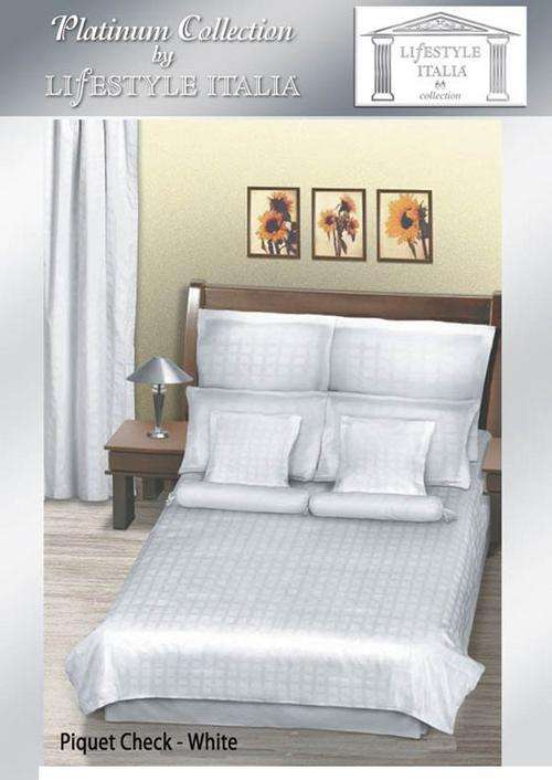 Queen Duvet Cover Set - 100% pure White EGYPTIAN COTTON  - SUPERIOR QUALITY