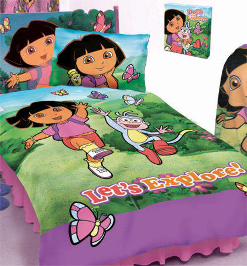 DORA "Lets Explore" Single Duvet Cover Set - 100% Orginal Brand