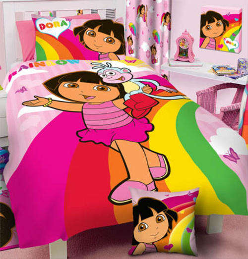 DORA  "Rainbow"  Single Duvet Cover Set - 100% Orginal Brand