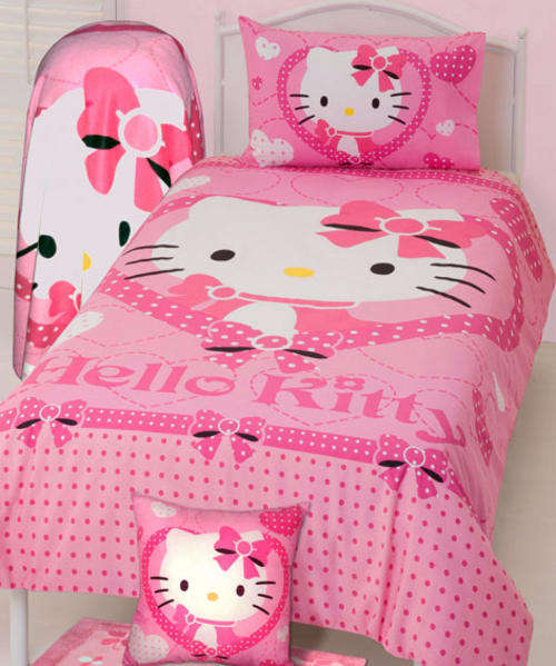 HELLO KITTY "Love" Double Duvet Cover Set - 100% Orginal Brand