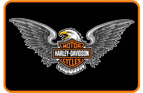 HARLEY DAVIDSON Floor Rug - 100% Original !
