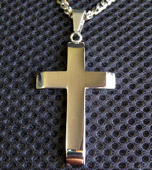 CROSS PENDANT AND NECKLACE **HIS OR HERS**ONLY 1 IN STOCK**FREE NAME ENGRAVING**