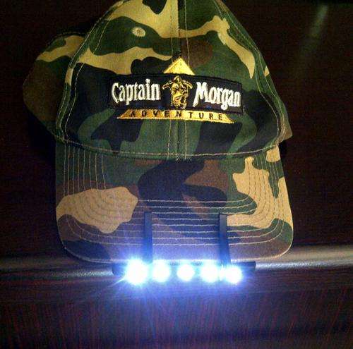 *2 TO GO**5 LED CAP LIGHT**IDEAL FOR NIGHT FISHING, CAMPING, HUNTING**