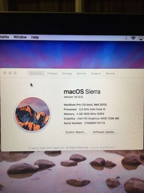 MacBook Pro 13.3 inch i5 A1278 laptop