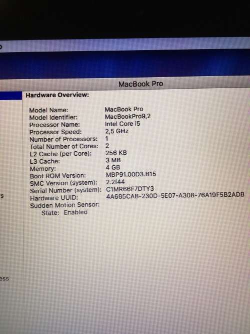 MacBook Pro 13.3 inch i5 A1278 laptop