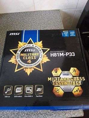 BRAND NEW SEALED H81M -P33 MSI MOTHER BOARD
