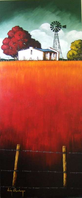 Jealous Sky.Original Painting by Nicky van Rensburg.1500x500mm!!!