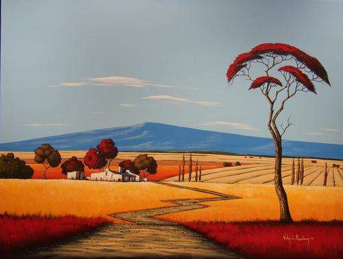 Red Tree.Original Painting by Nicky van Rensburg.BIG PAINTING!!1200x900mm!!!