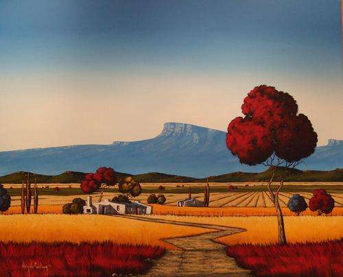 Landscape.Original Painting by Nicky van Rensburg.BIG PAINTING1265x1010mm!