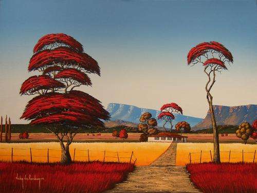 Landscape.Original Painting by Nicky van Rensburg.1000x750mm.