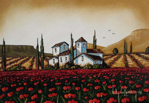 Tuscany. ORIGINAL NICKY VAN RENSBURG (297 X420 MM)