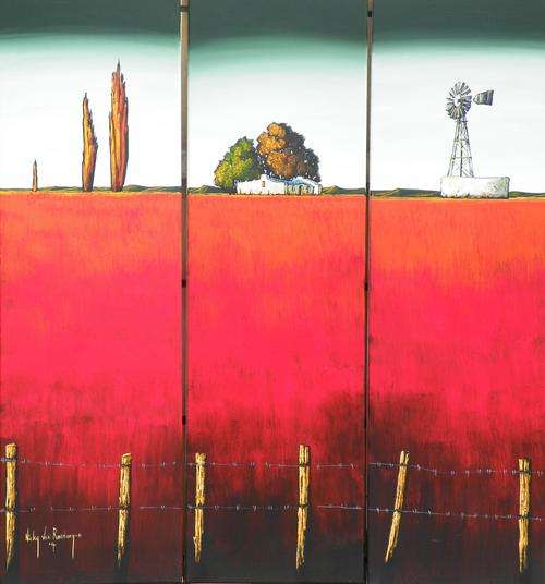 Original paintings by Nicky van Rensburg - Set of 3 - 1000 x 300