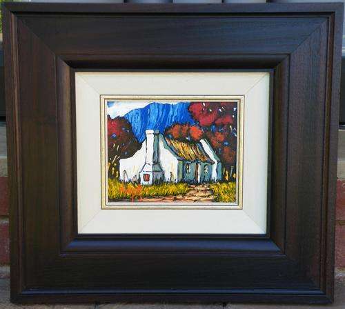 Original painting by Nicky van Rensburg - Landscape - 498 x 455 - framed