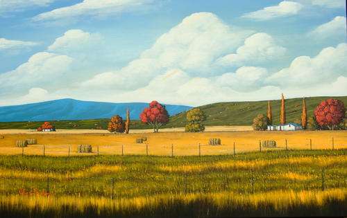 Hard Days Work.Original Painting by Nicky van Rensburg.Big Painting!1200x760!