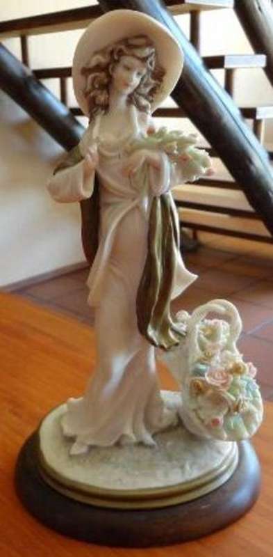 CAPODIMONTE FIGURINE SIGNED B. MERLI