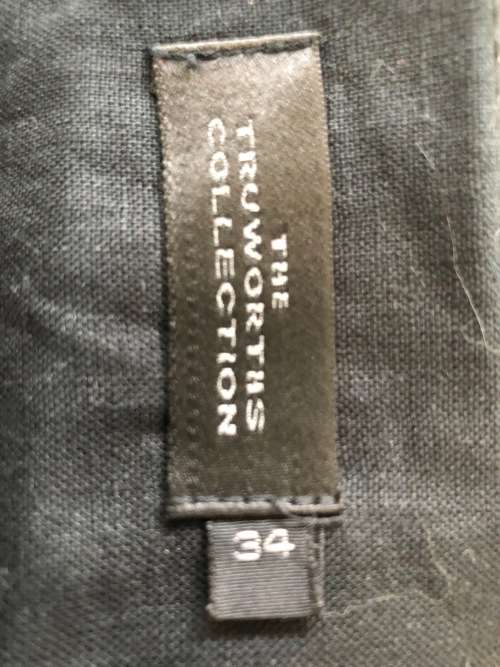 100% Linen Suit size 34 / Black (skirt & waistcoat)
