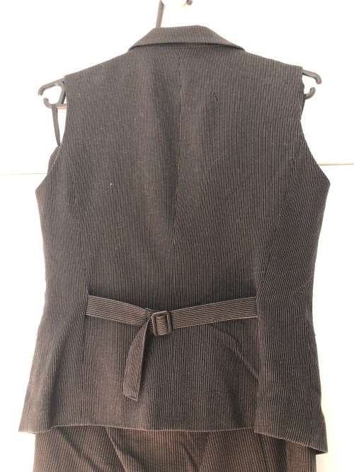 Black Pin Stripe Suit (skirt and waistcoat)