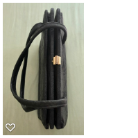 Black Leather vintage handbag and matcing purse
