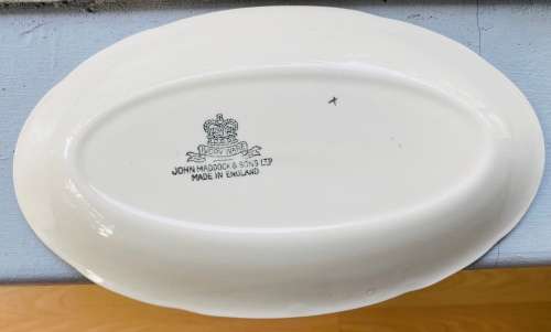 John Maddock & Sons Ltd rare "Sunchow" Ivory Ware plate measuring 210 mm x 125 mm