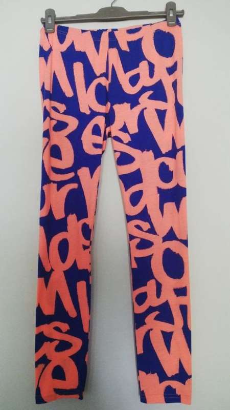 Lumo Orange and Blue Leggings Size Large