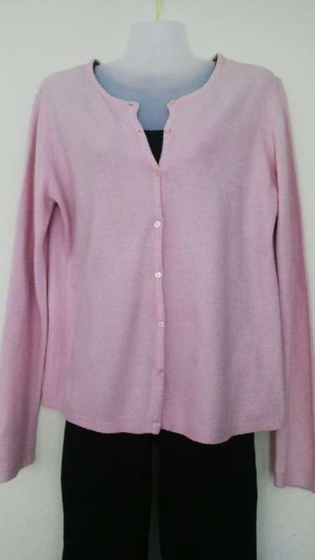 Pale Pink Soft Fluffy Cardigan by Private Property Size Medium