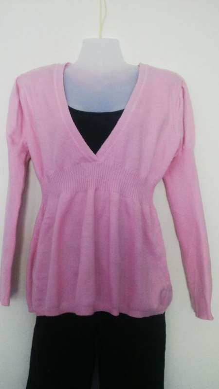 Pink Low Cut V Neck Jersey Bt Truwoths Size Medium