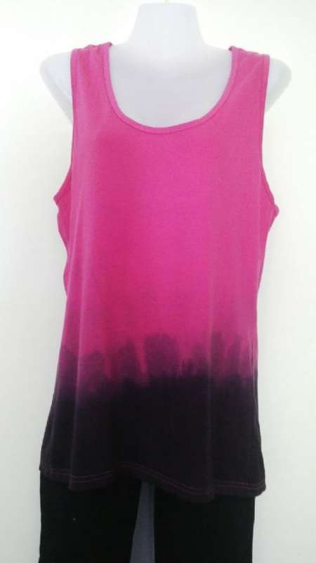 Pink Tie Dye Longer Length Vest Size XL