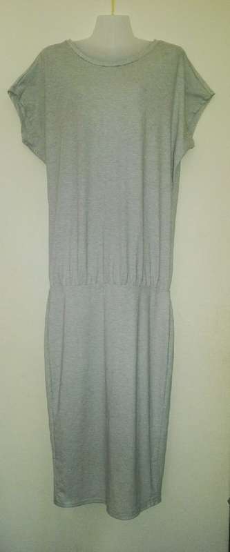 Grey Sparkly Dropped Waist T shirt  Dress Size Large