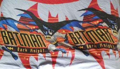 2 x Single Plus Duvet Covers with 2 x Matching Pillow Cases Batman Motif by Woolworths