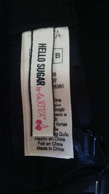 Black lace  Underwired Push Up Bra By La Senza Size 36B