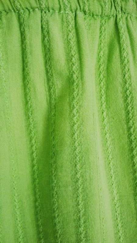 WomensLime Green Cotton Camisole top by Kelso Size 10 natural Boho style