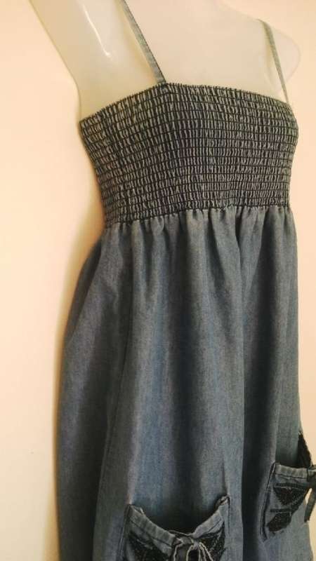 #Summer Cute Denim Dress By Tango Size Small 34