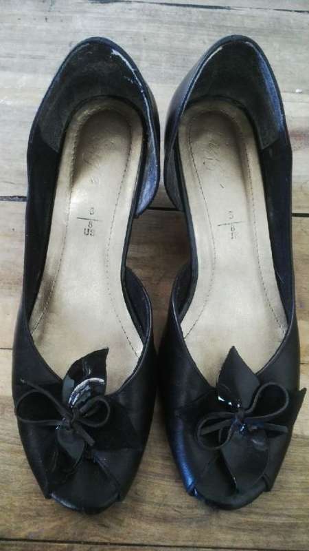 Black Slip on Formal Shoes by Froggie