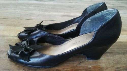 Black Slip on Formal Shoes by Froggie