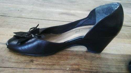 Black Slip on Formal Shoes by Froggie